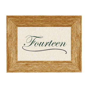 Barnwood Wooden Table Number Frame - Brown