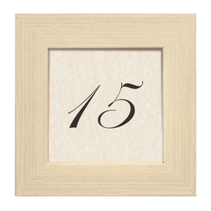 Coconut White table Number Frame