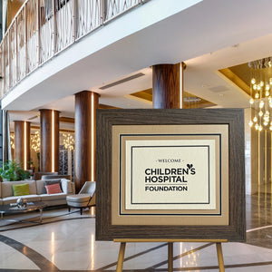 Grand Bay Mahogany Directional Signage Front Loading Frame