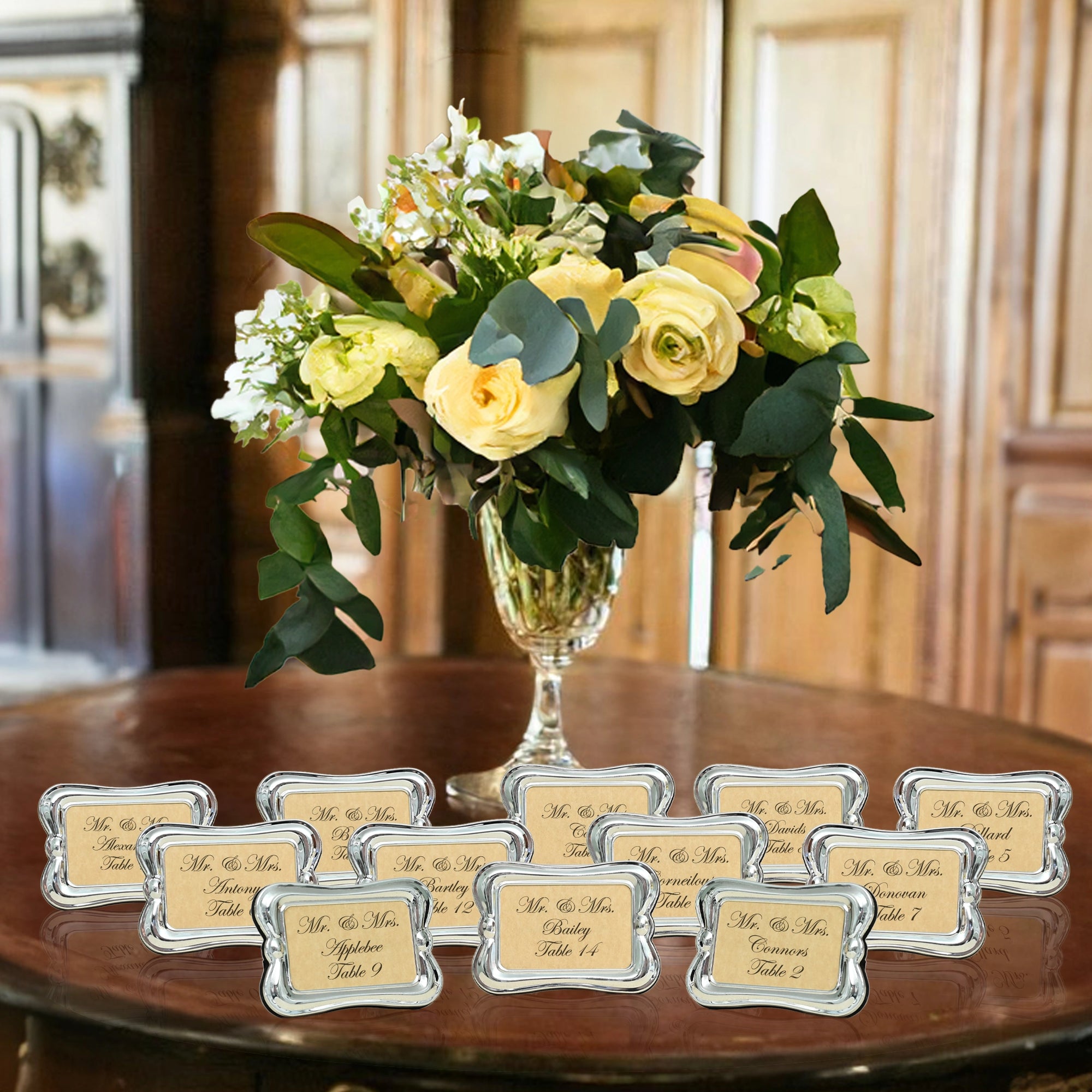 Imperial Silver Place Card Frame