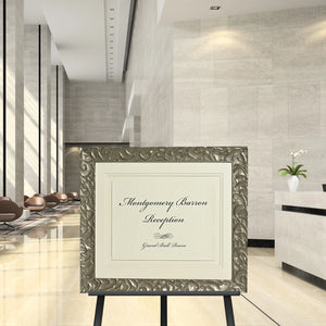 Milano Silver Directional Signage Front Loading Frame