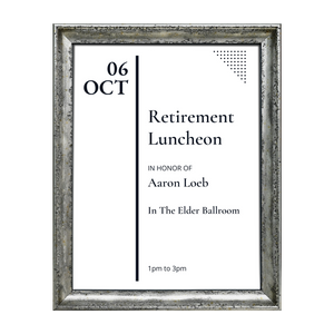 Mozart Collection Information Frame - Silver