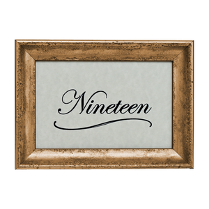 Mozart Collection Table Number Frame - Gold