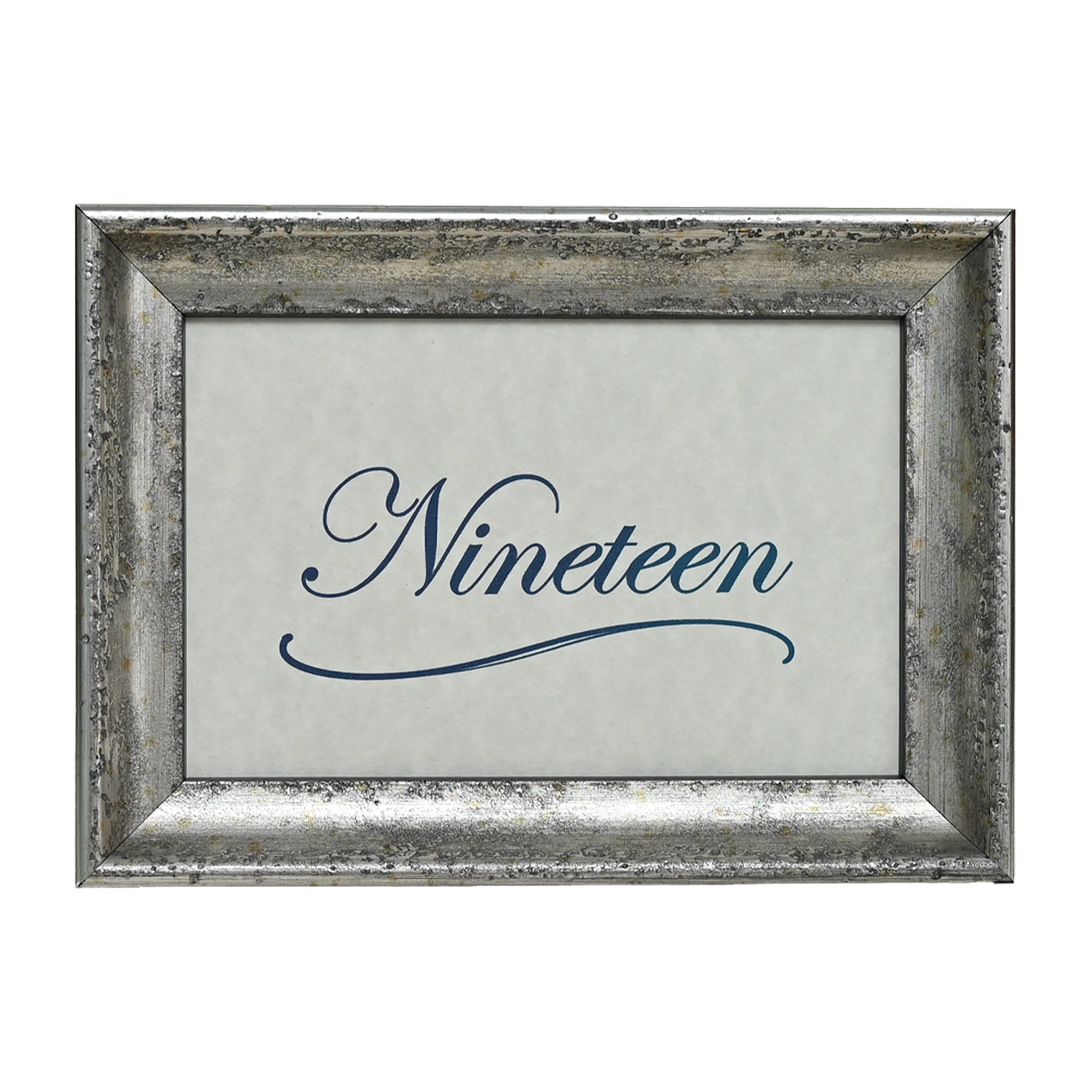 Mozart Collection Table Number Frame - Silver