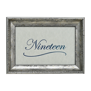 Mozart Collection Table Number Frame - Silver