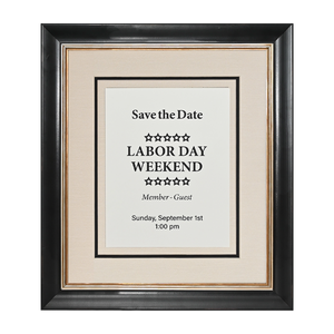 Pavilion Collection Directional Signage Front Loading Frame - Black