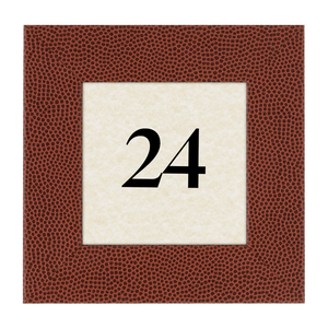 Pigskin Wooden Table Number Frame