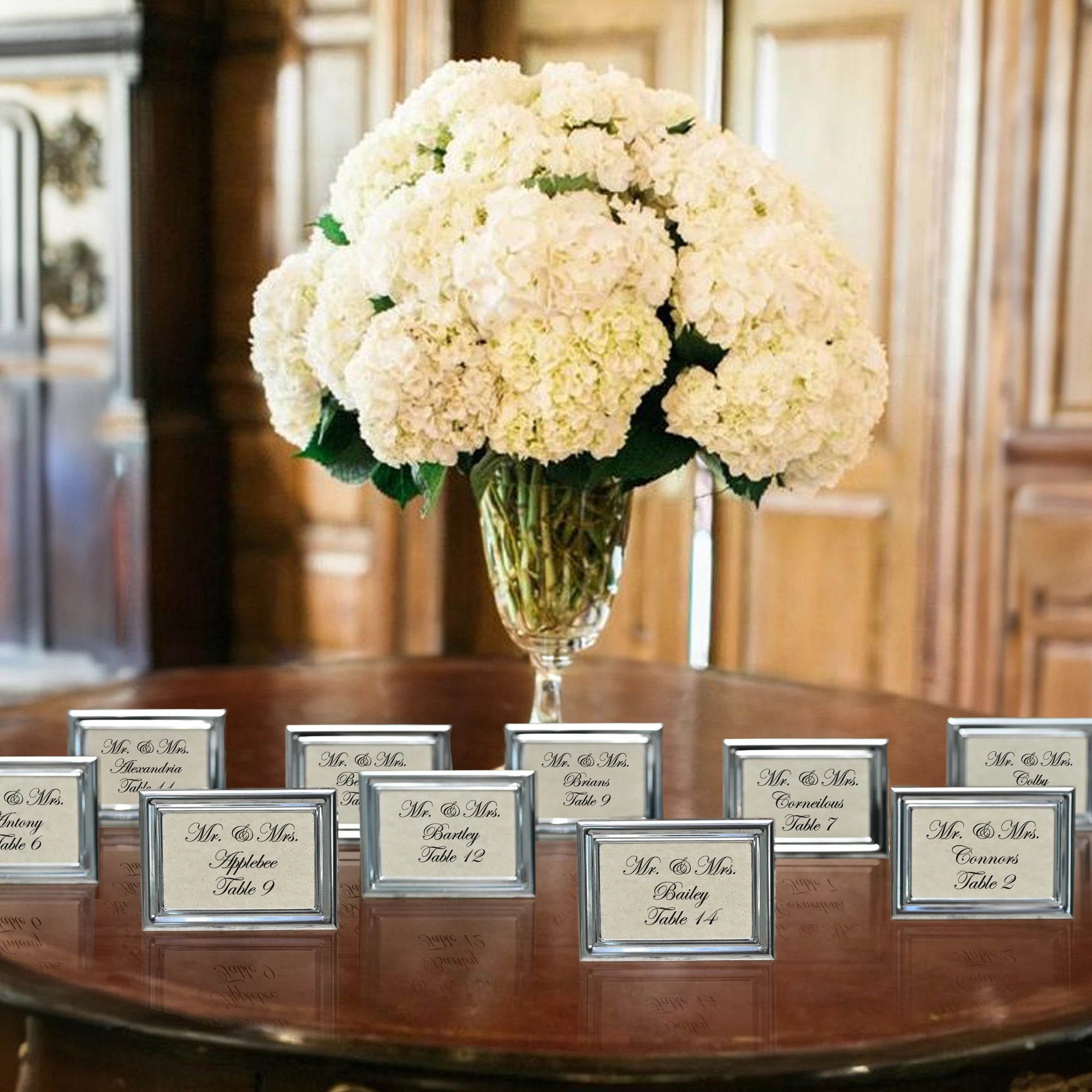 Royal Silver Place Card Frame