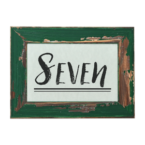 Saddle Ranch Table Number Frame - Evergreen