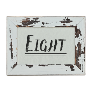 Saddle Ranch Table Number Frame - White Mountain