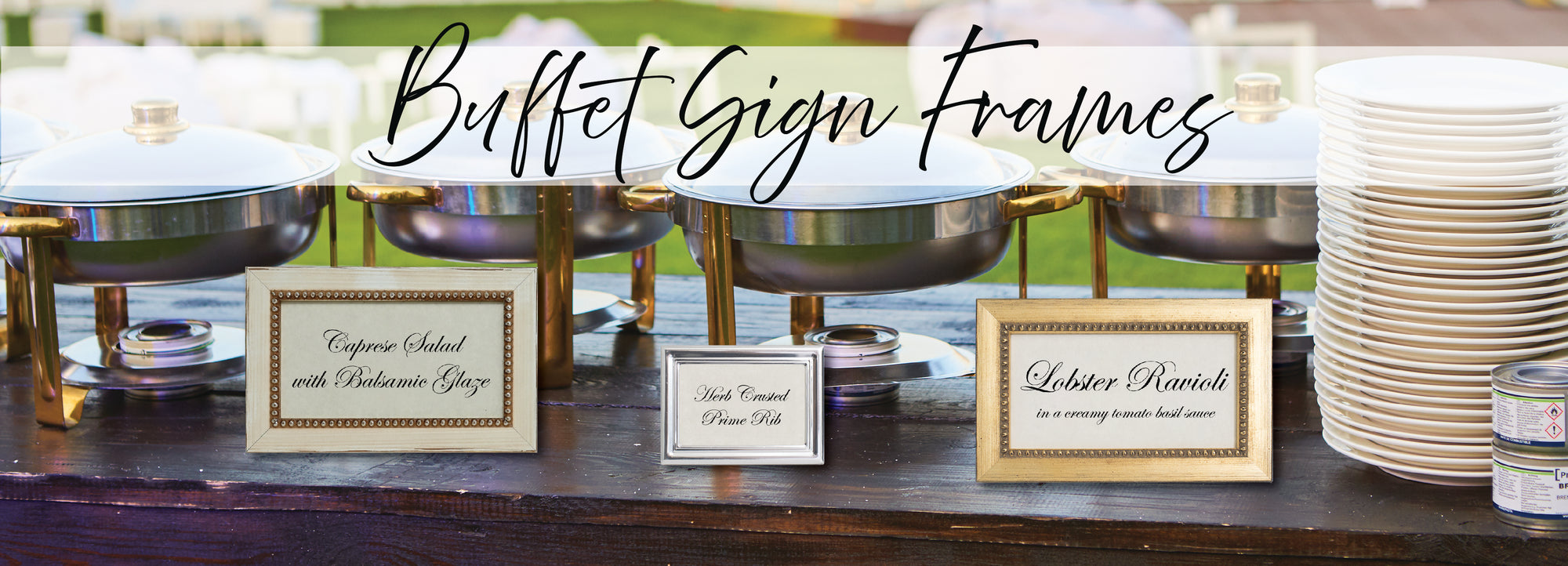 Buffet Frame Buffet Sign Frames - Hospitality Frames