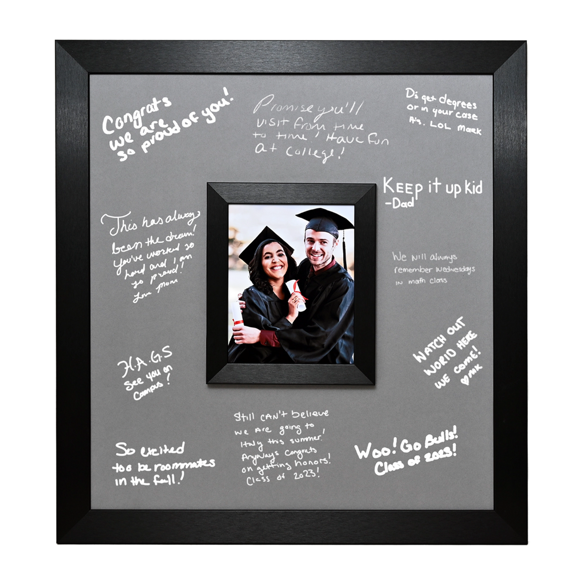 Aero Brushed Black Collection Signature Frame