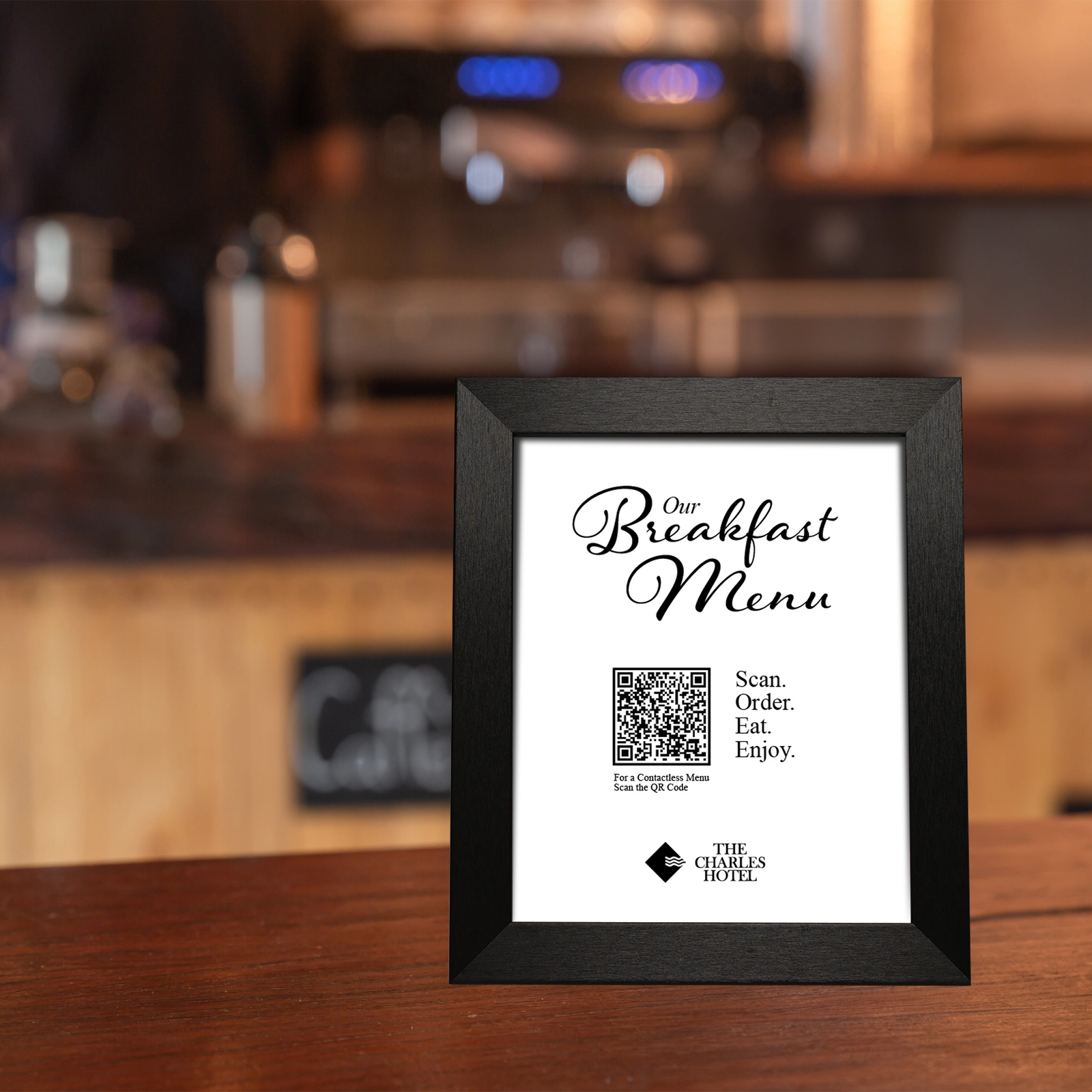 Aero Brushed Black Information Frame