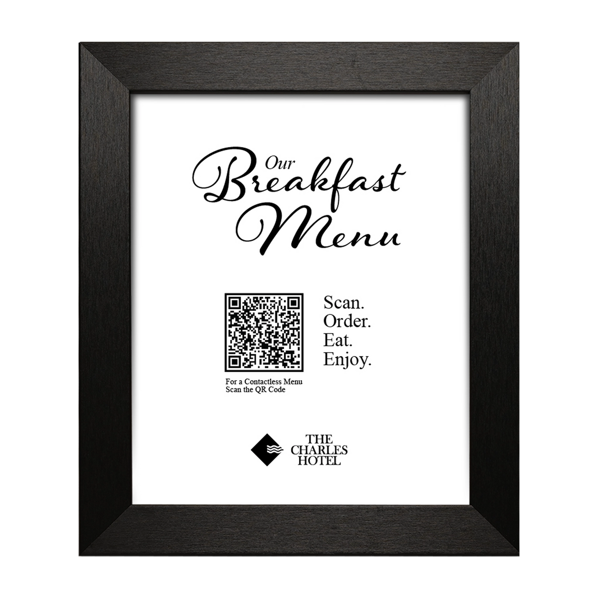 Aero Brushed Black Information Frame