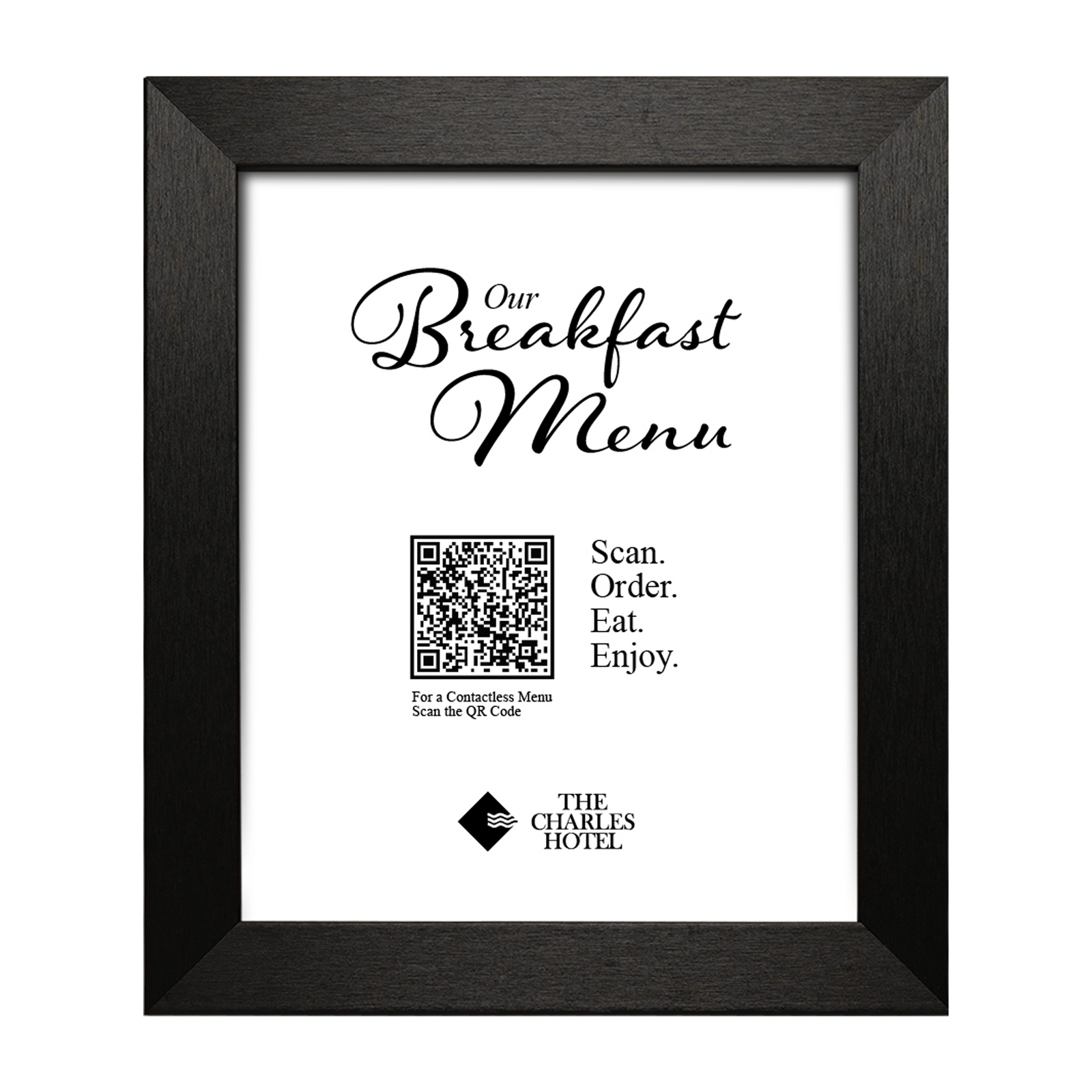 Aero Brushed Black Information Frame