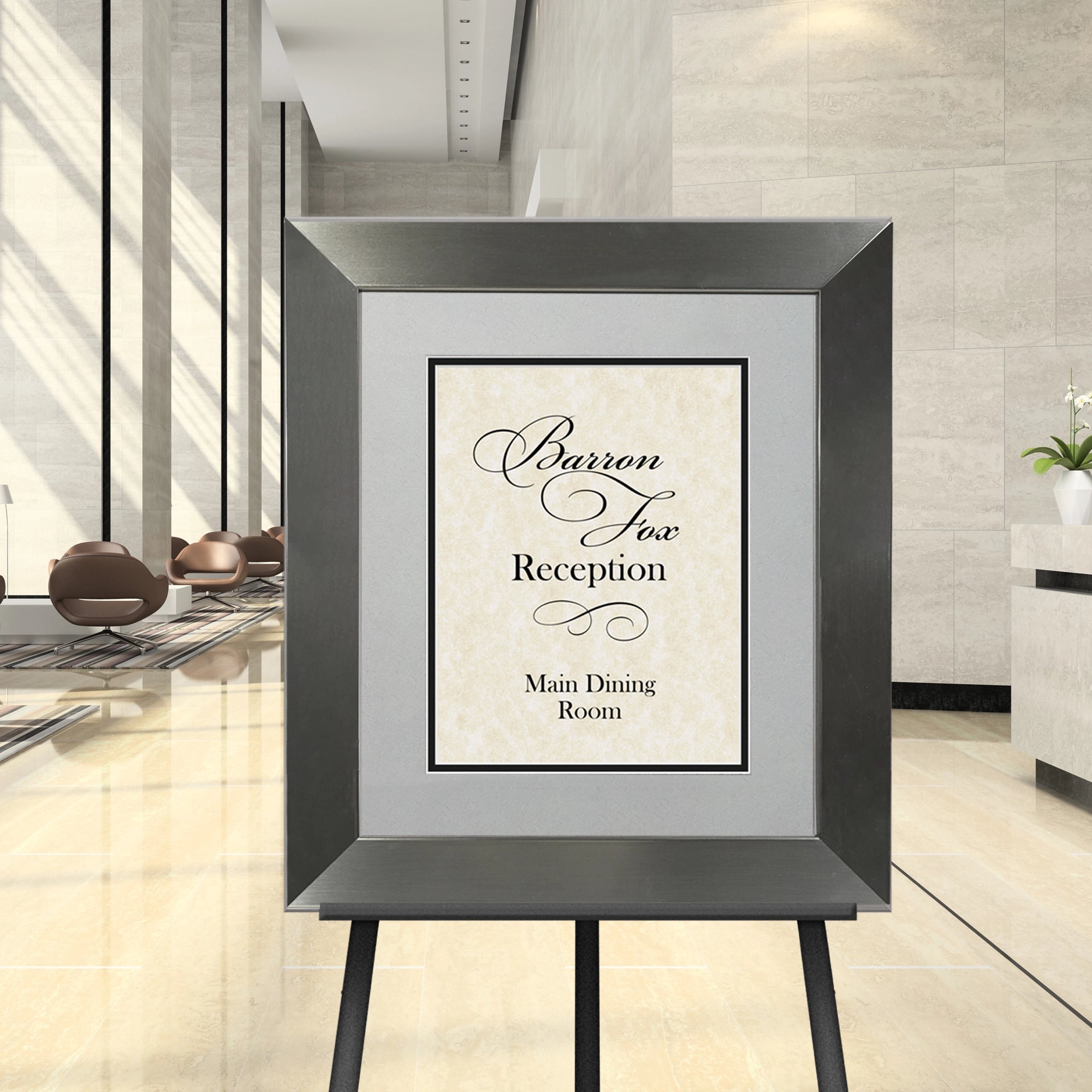 Directional Signage Back Loading Frames - Hospitality Frames