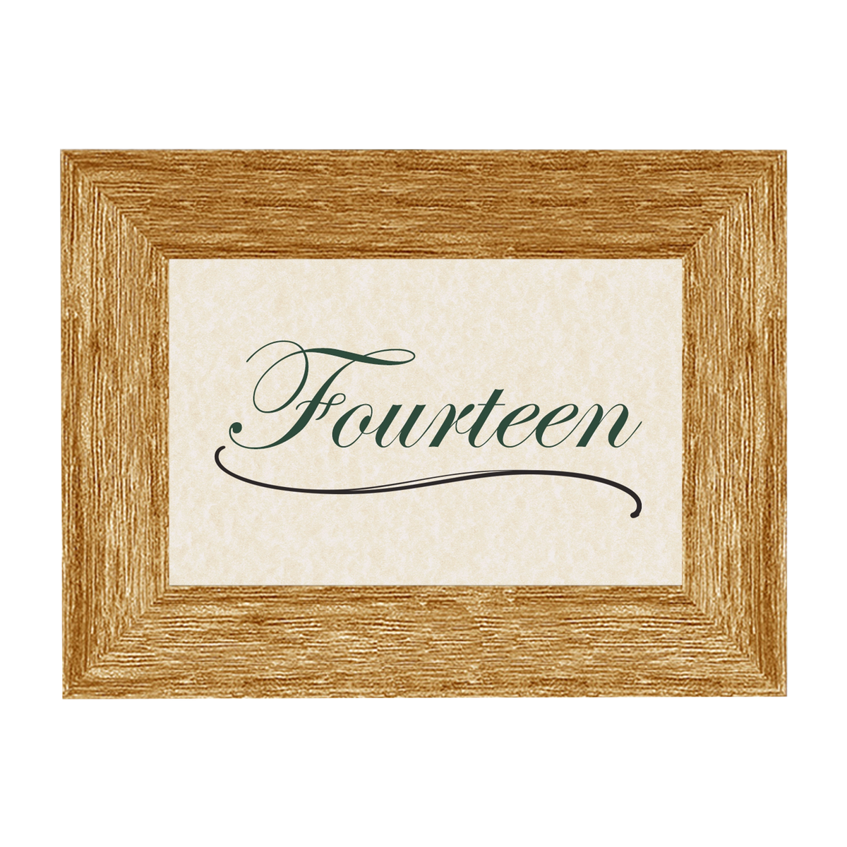 Barnwood Wooden Table Number Frame - Brown
