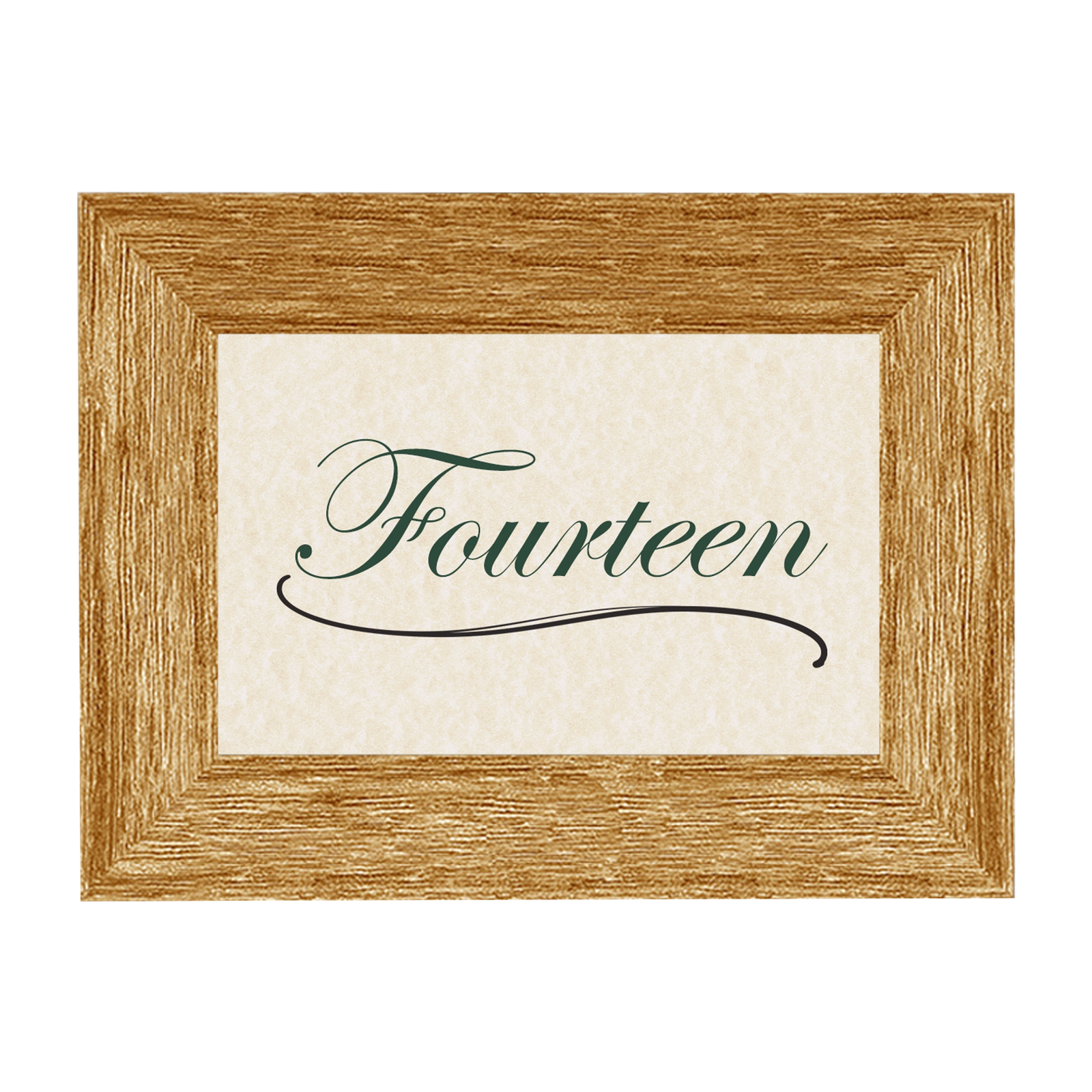 Barnwood Wooden Table Number Frame - Brown