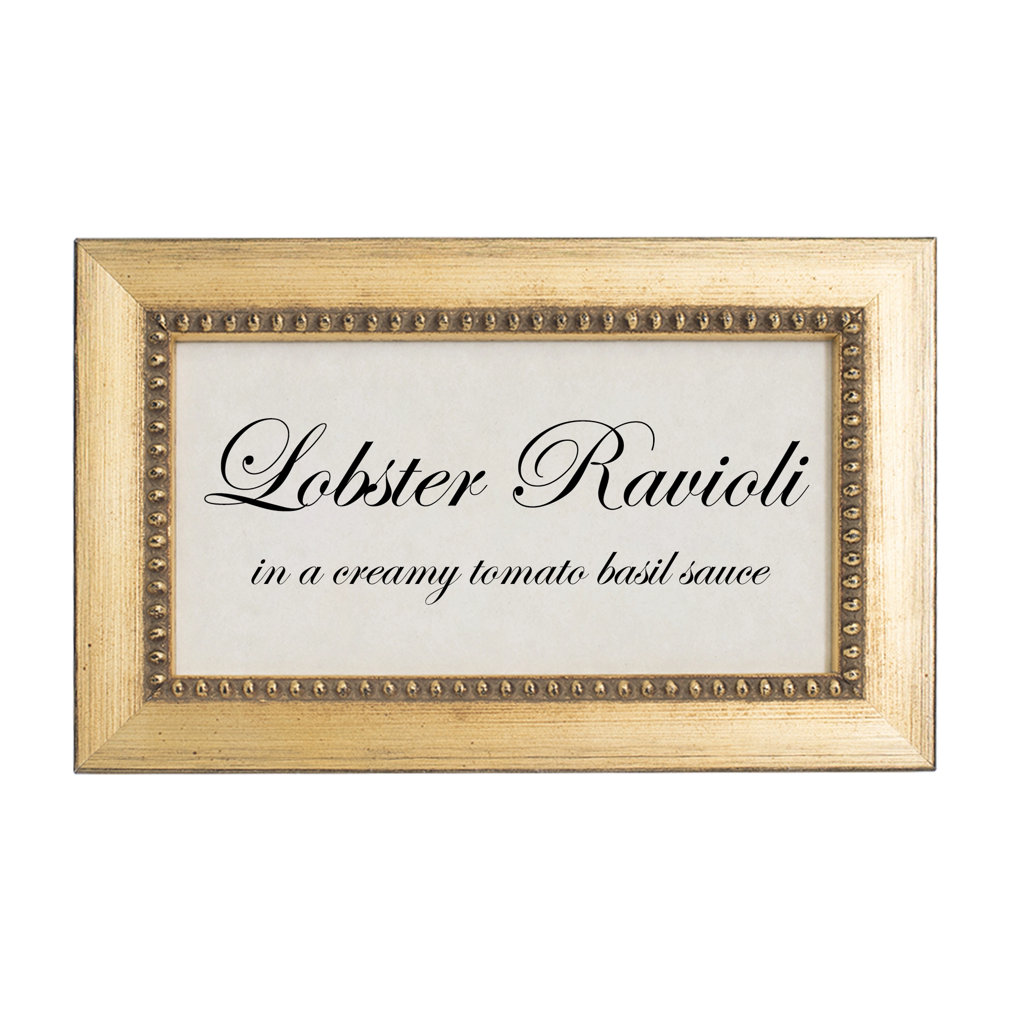 Buffet Label Frame Buffet Sign Frames - Hospitality Frames