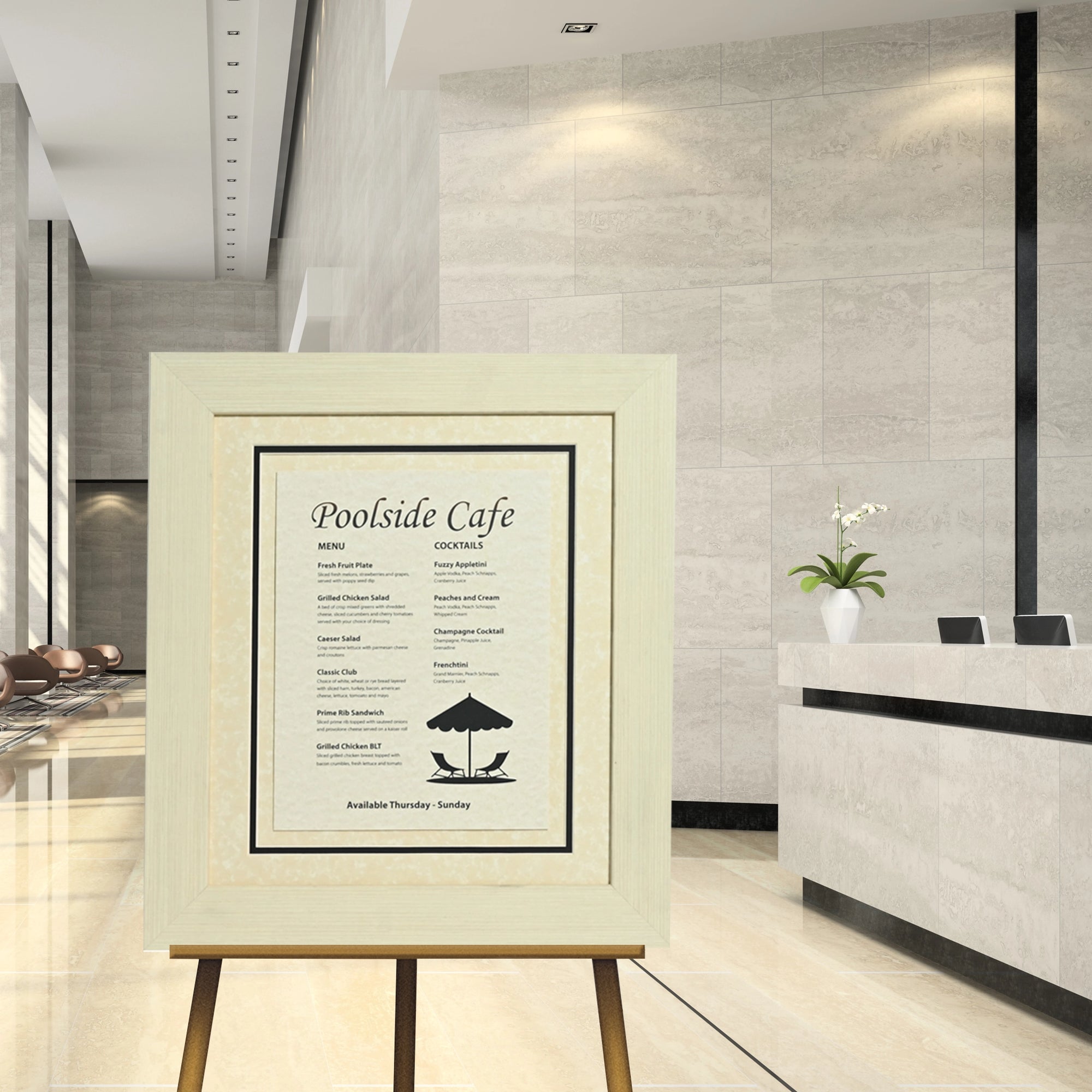 Directional Signage Front Loading Frames - Hospitality Frames