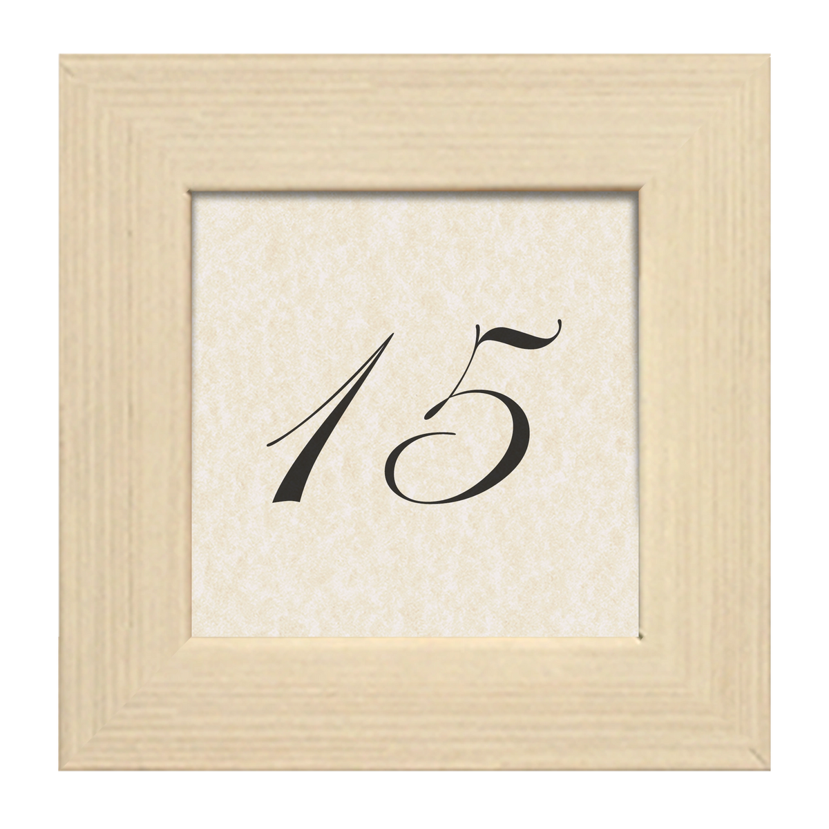 Coconut White table Number Frame