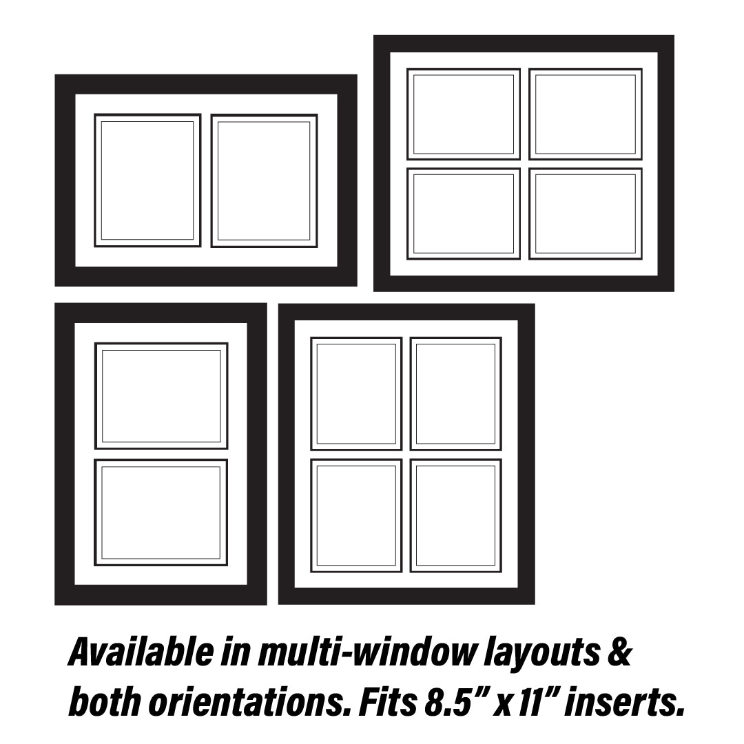 Pavilion Collection Directional Signage Front Loading Frame - Silver