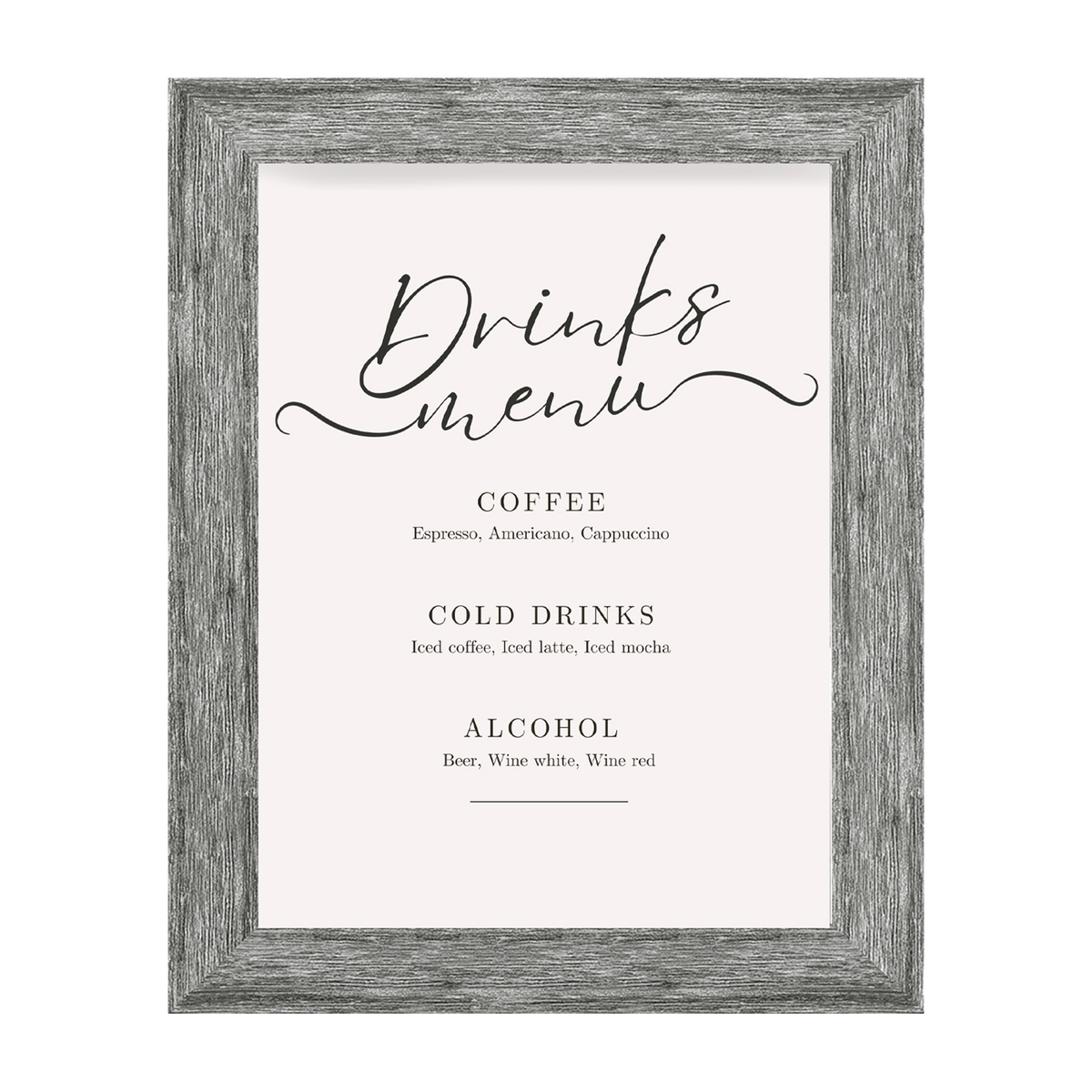 Driftwood Information Frame