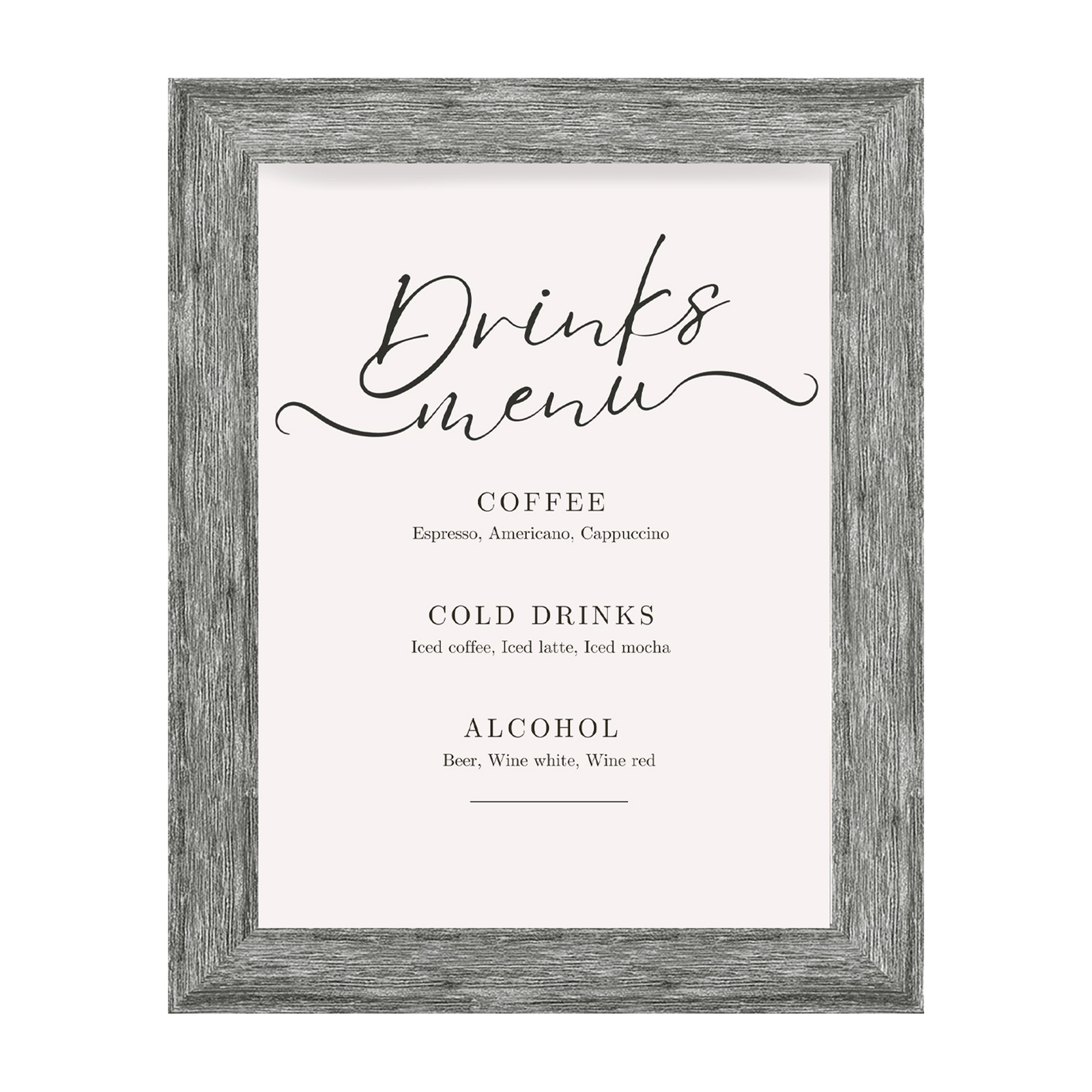 Driftwood Information Frame