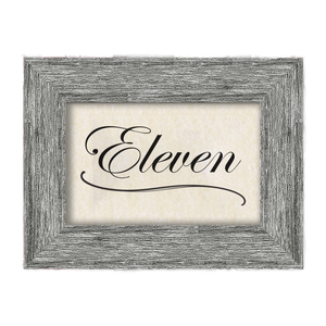 Driftwood Wooden Table Number Frame - Grey