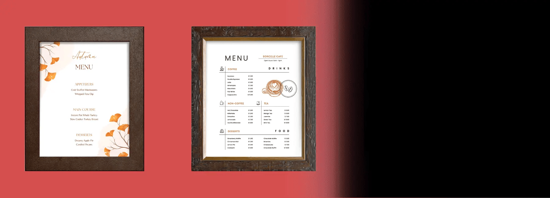 Food & Beverage Frames - Hospitality Frames