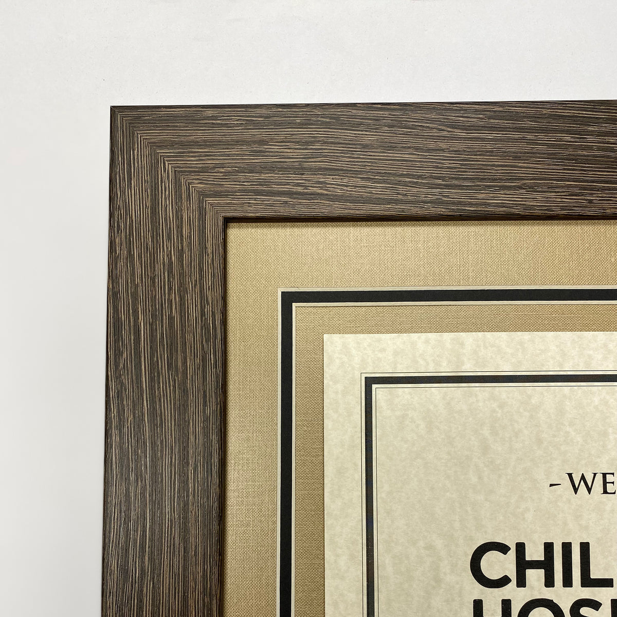 Grand Bay Mahogany Directional Sign Rear Loading Frame