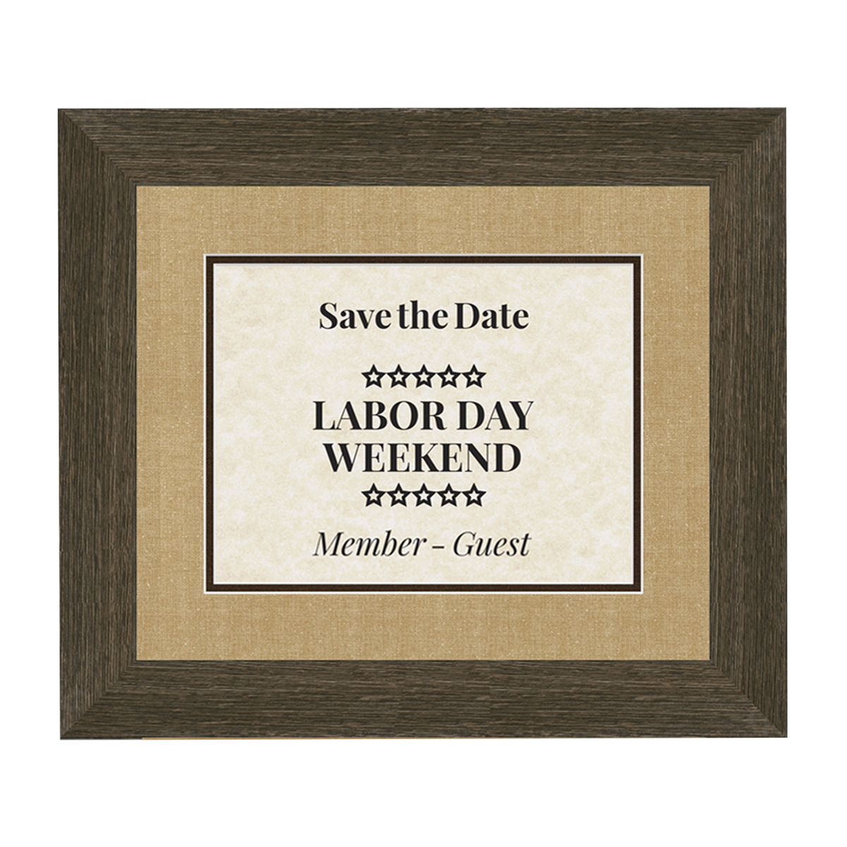 Grand Bay Mahogany Directional Sign Rear Loading Frame