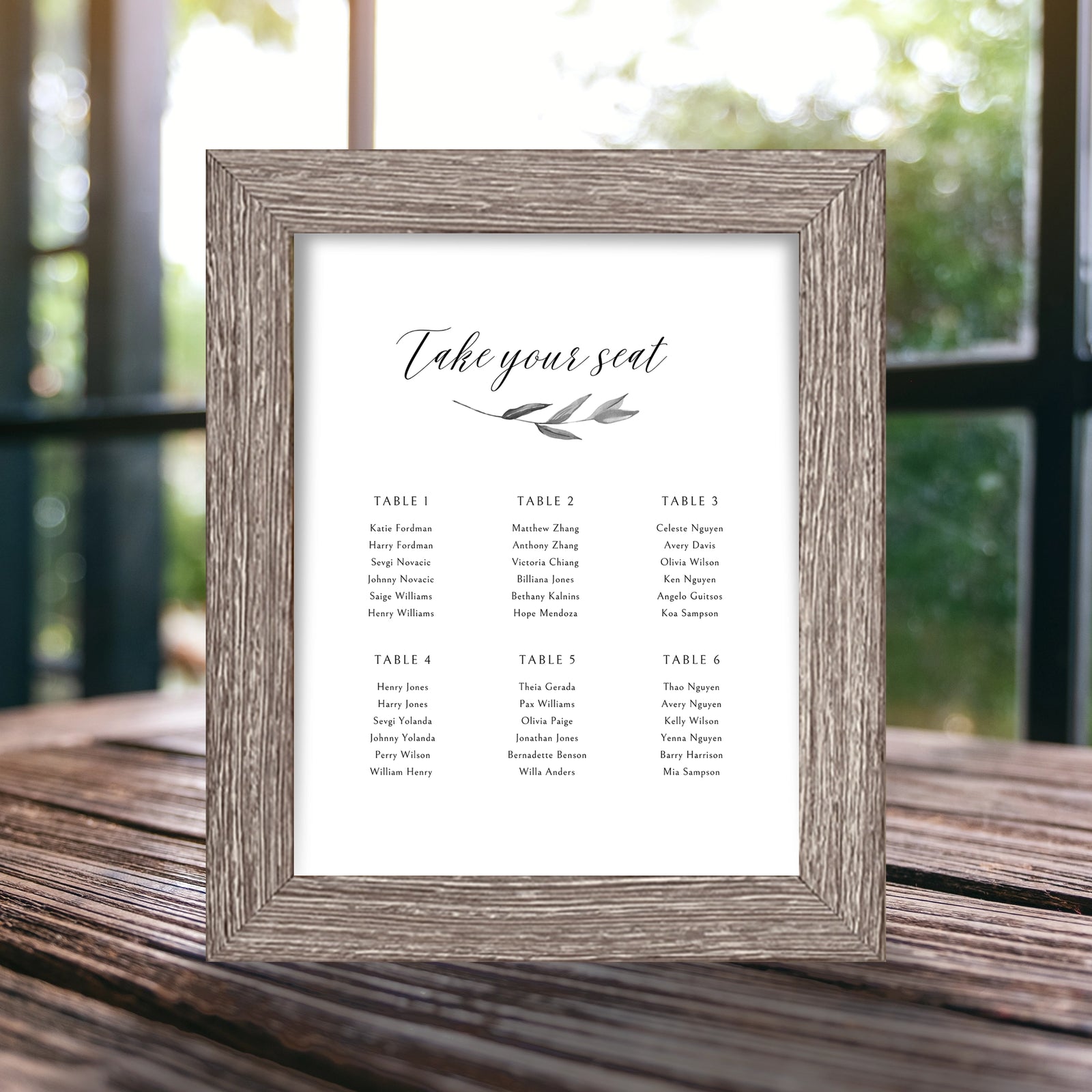 Hampton Information Frame