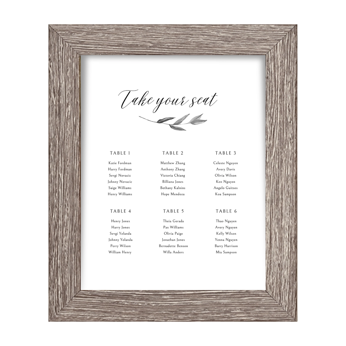 Hampton Information Frame