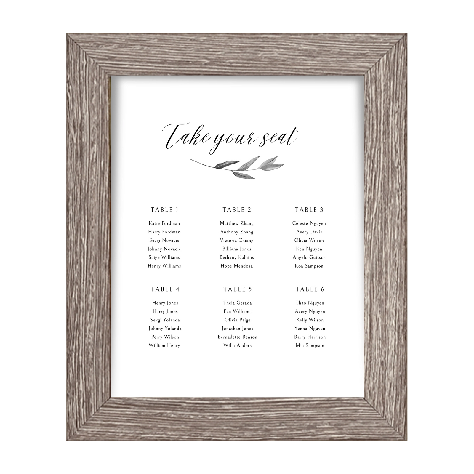 Hampton Information Frame