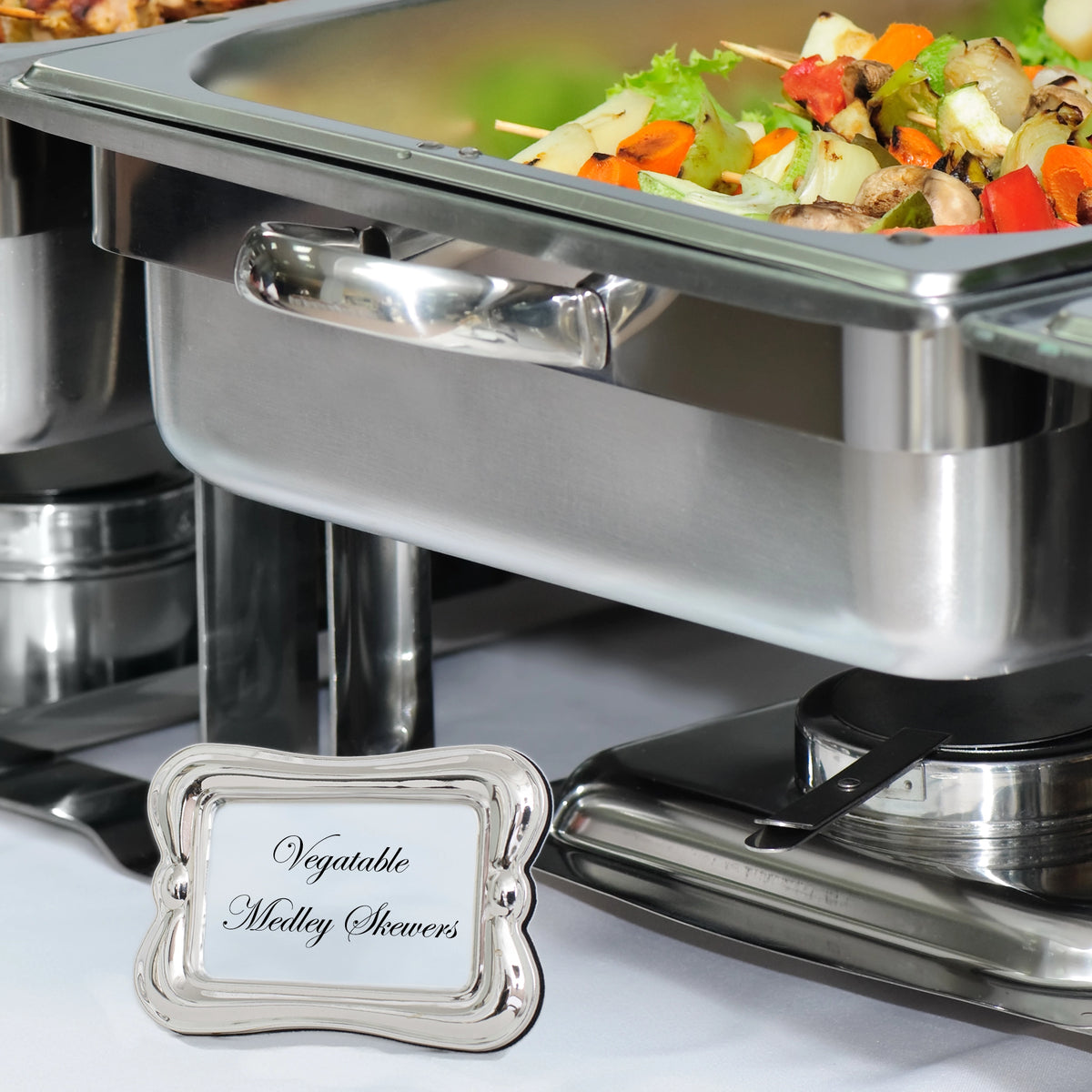Imperial Silver Buffet Sign Frame
