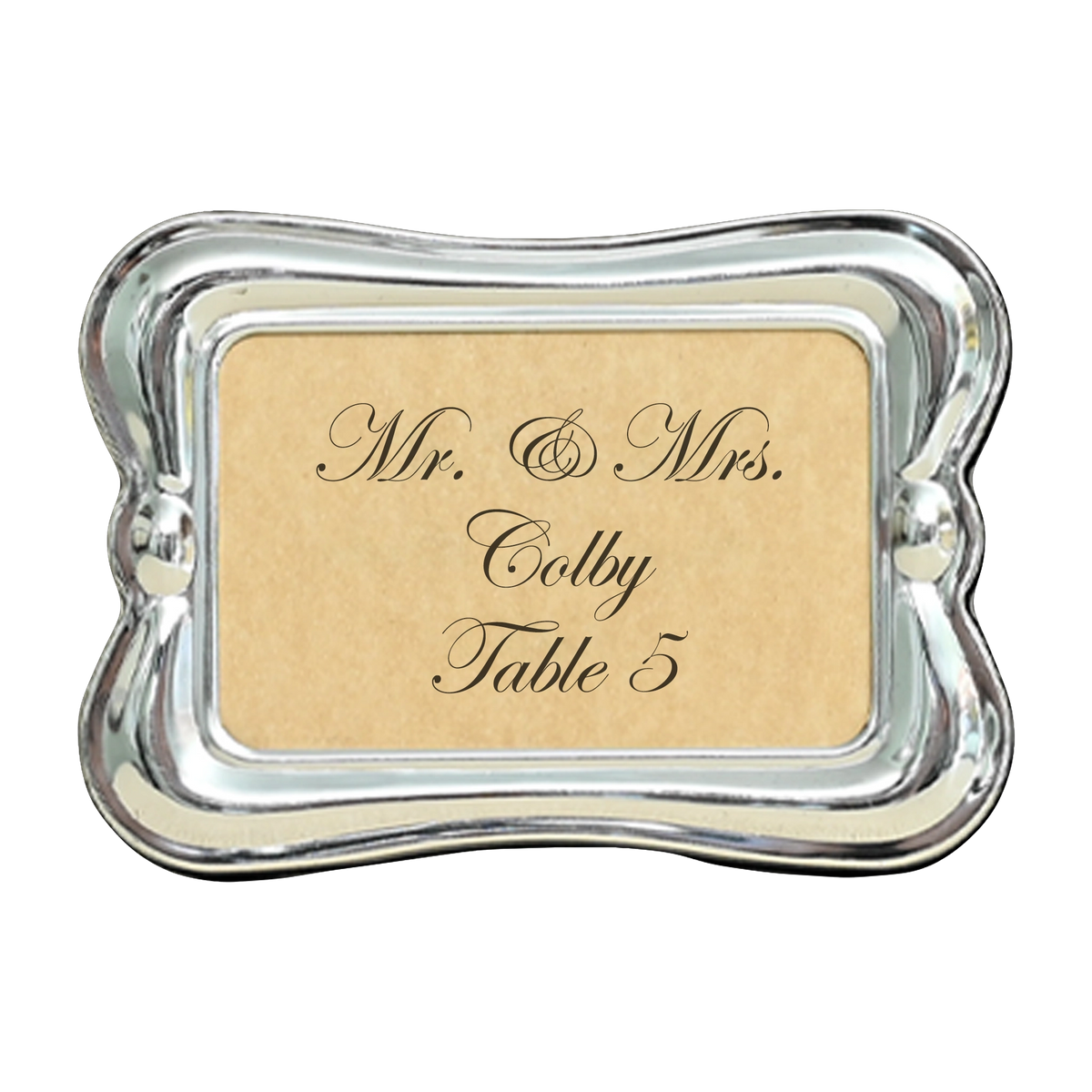 Imperial Silver Place Card Frame