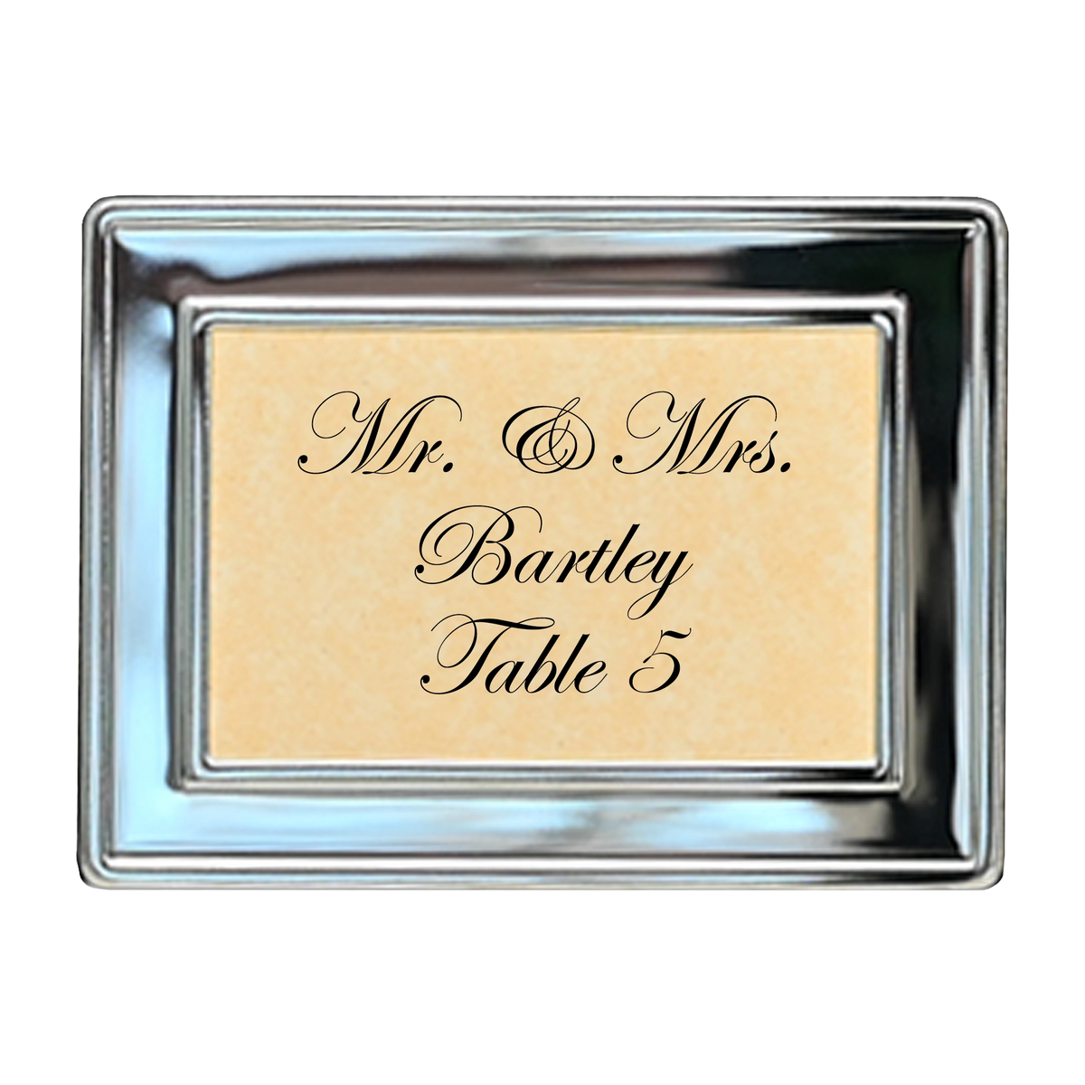Kensington Silver Place Card Frame