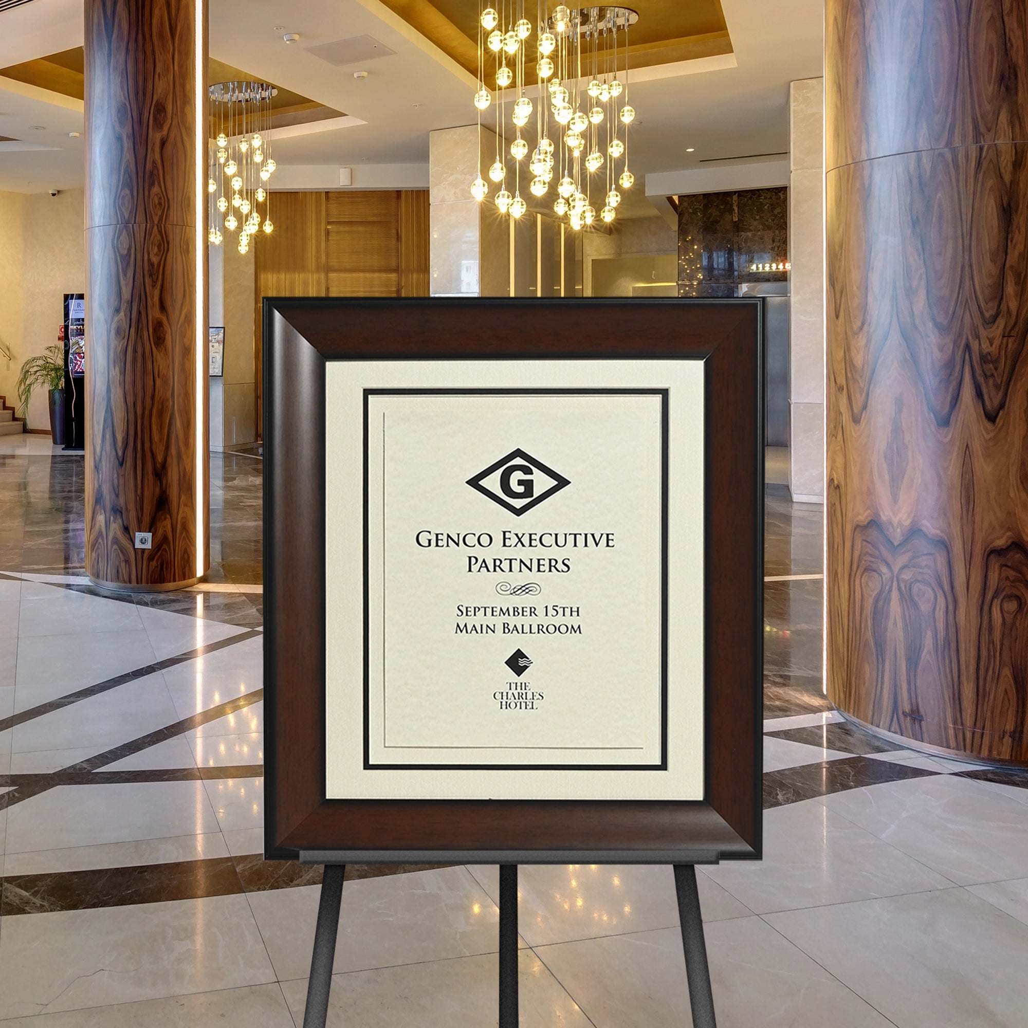 Directional Signage Front Loading Frames - Hospitality Frames
