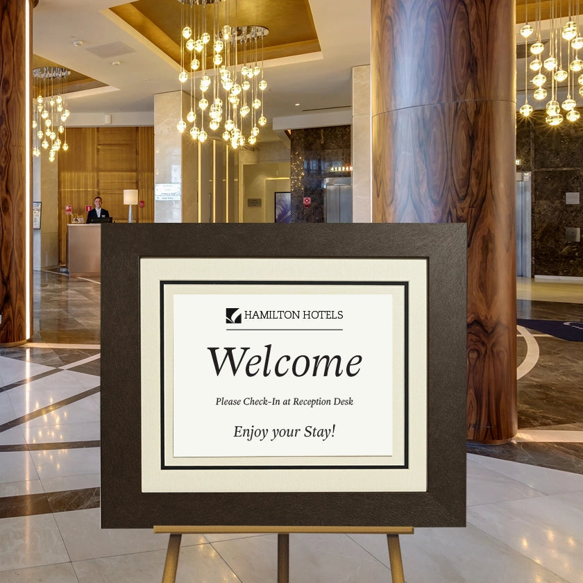 Hospitality Frames | Table Number Frames | Directional Sign Frames