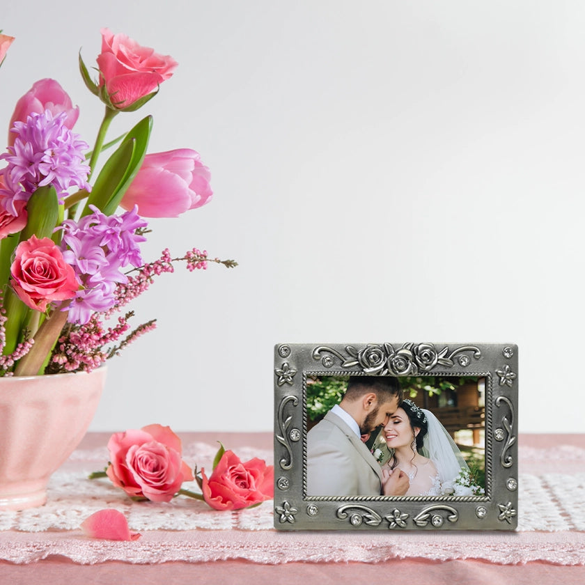 A Scarborough Small Frame on a table