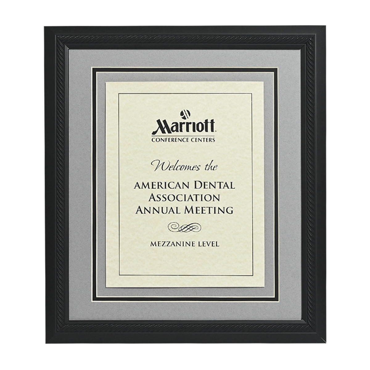 Midnight Rope Directional Signage Front Loading Frame