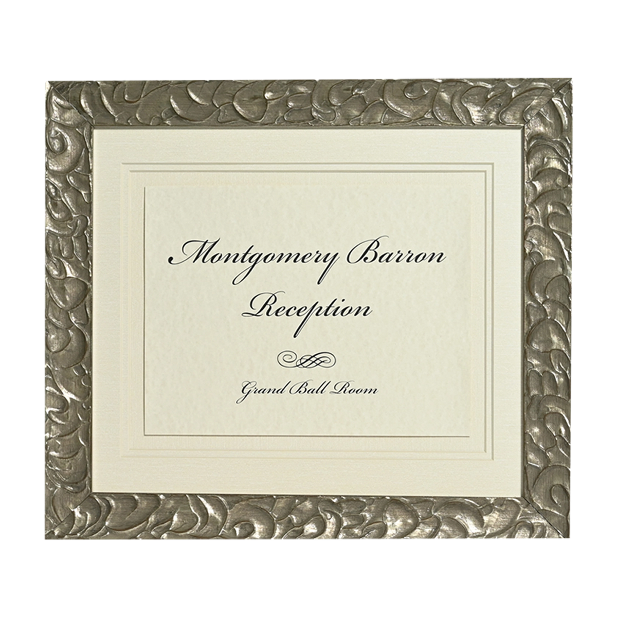 Milano Silver Directional Signage Front Loading Frame