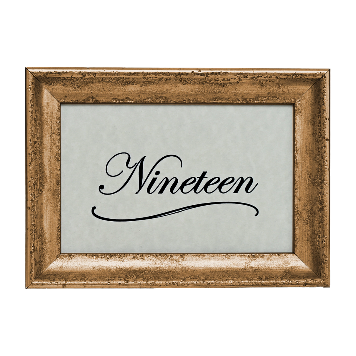 Mozart Collection Table Number Frame - Gold