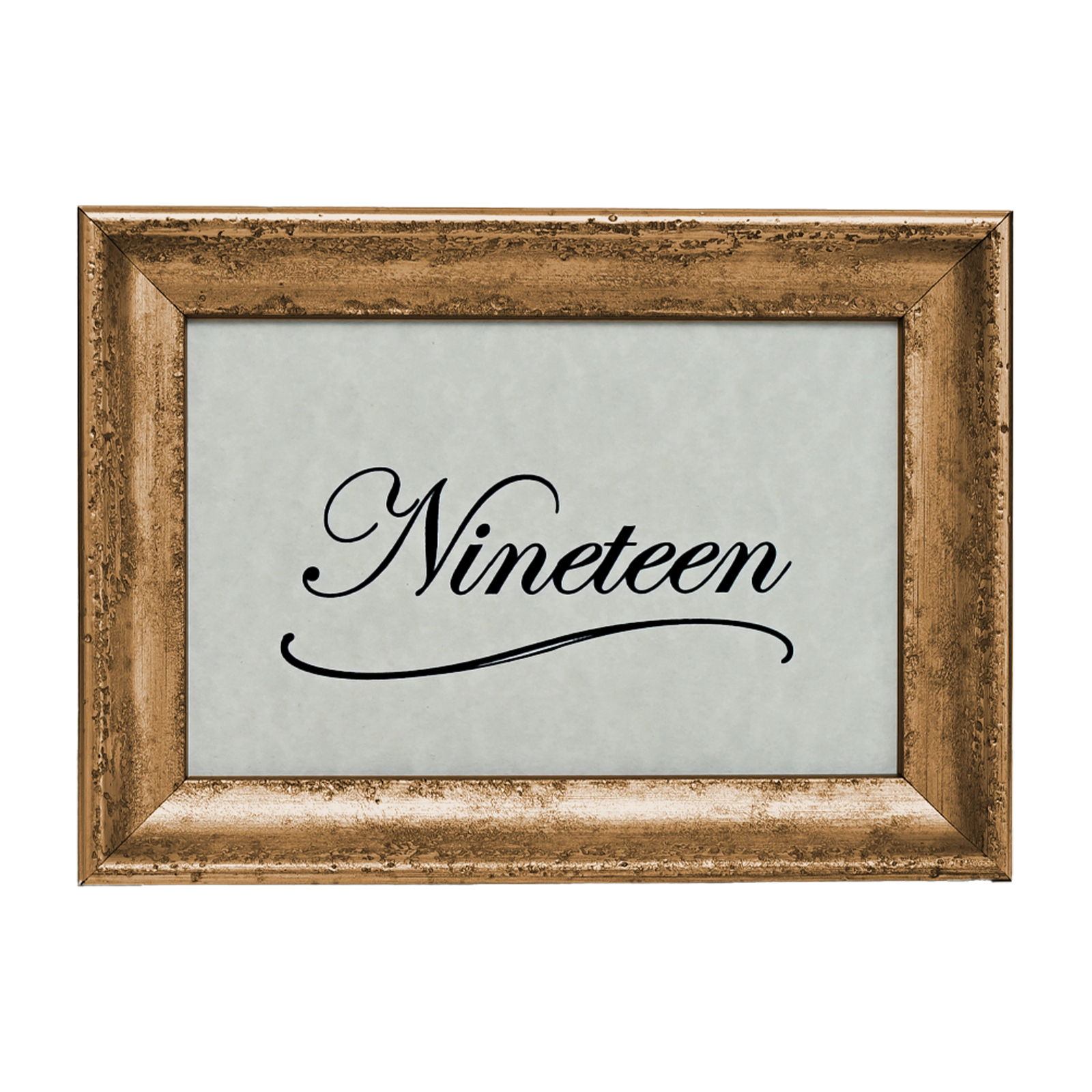 Mozart Collection Table Number Frame - Gold