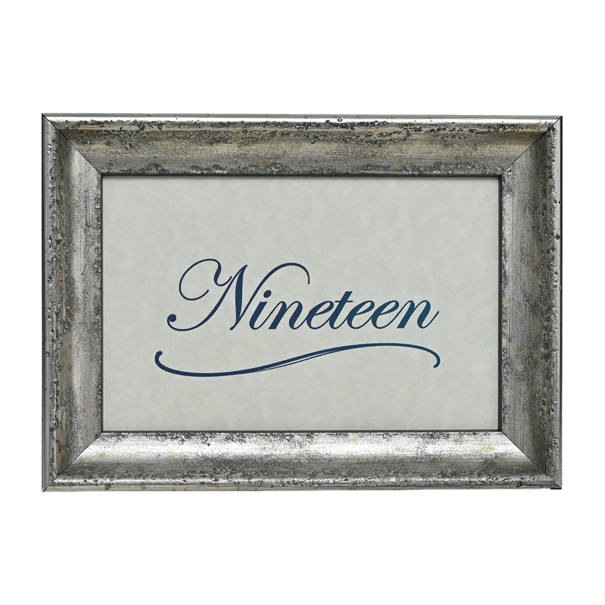 Mozart Collection Table Number Frame - Silver