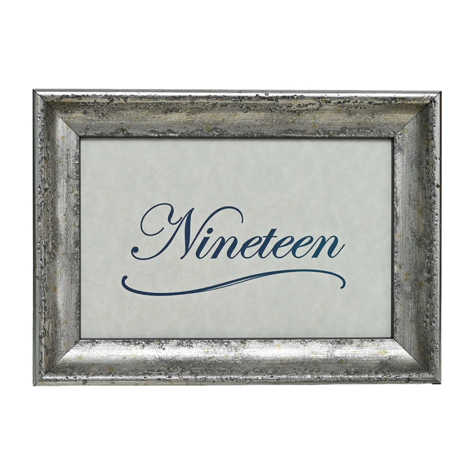 Mozart Collection Table Number Frame - Silver