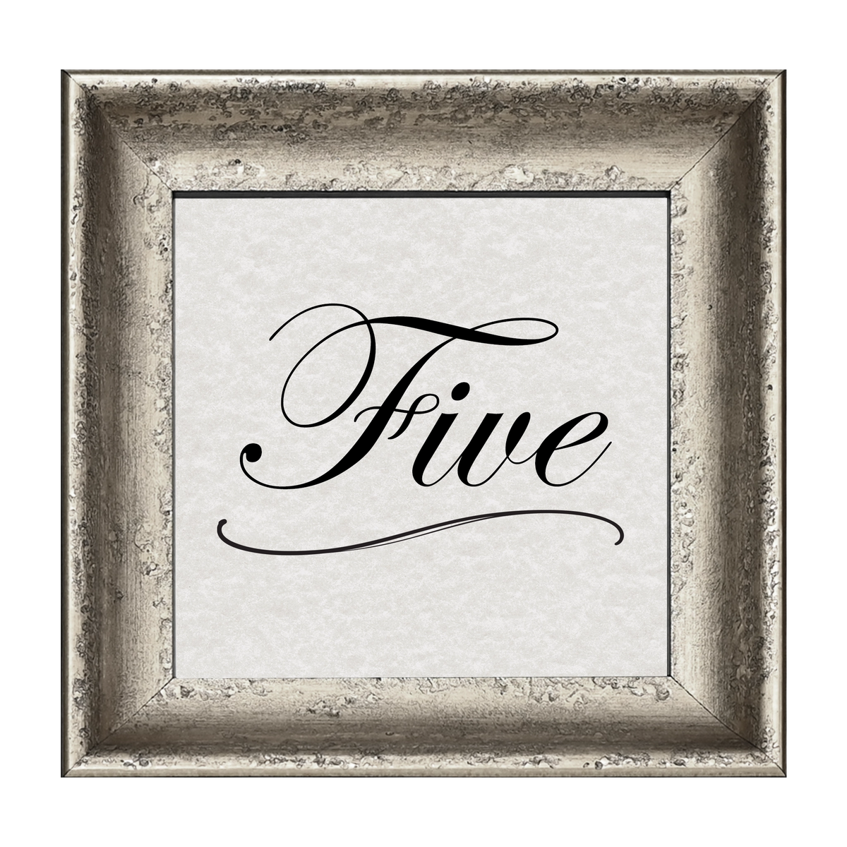 Mozart Collection Table Number Frame - Silver