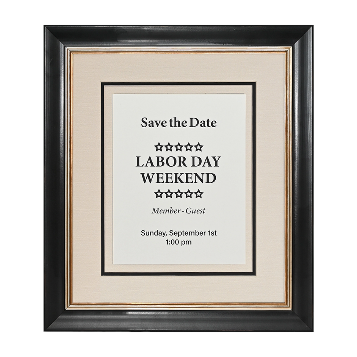 Pavilion Collection Directional Signage Front Loading Frame - Black