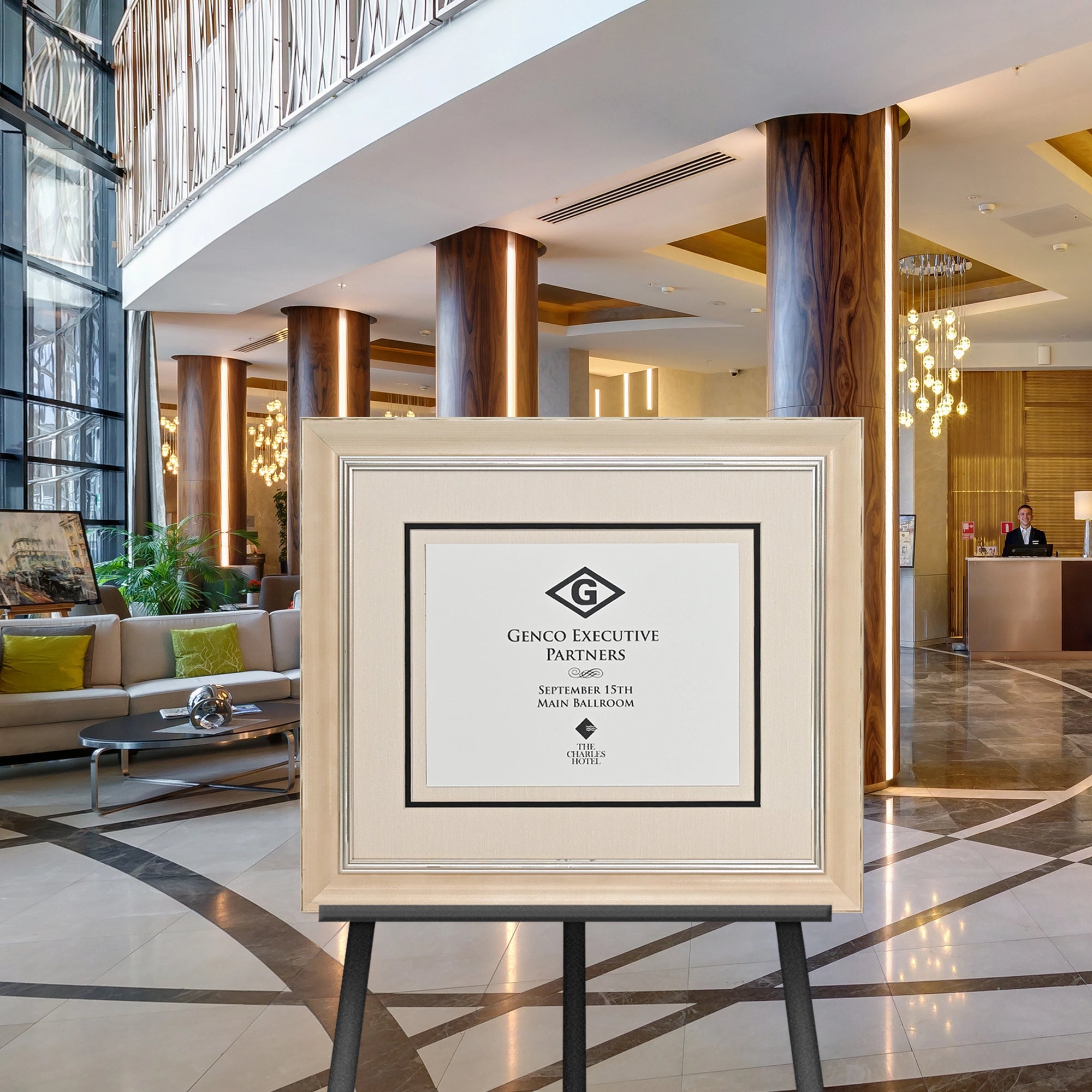 Directional Signage Front Loading Frames - Hospitality Frames
